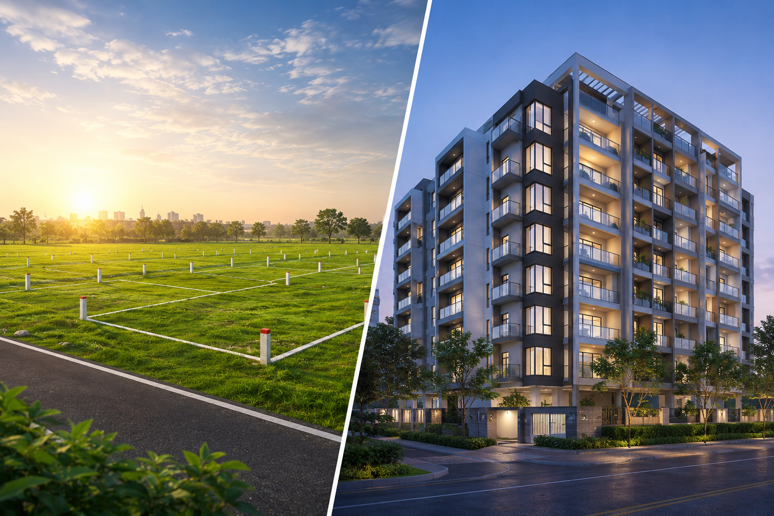 Open Plots vs Apartments: Which is better for Investment in India?